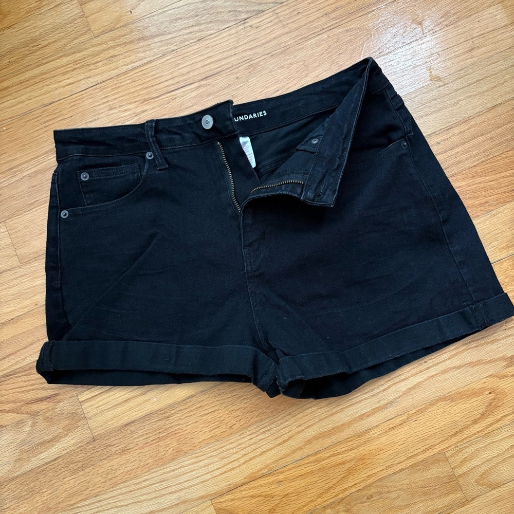 No Boundaries Black Jean Shorts